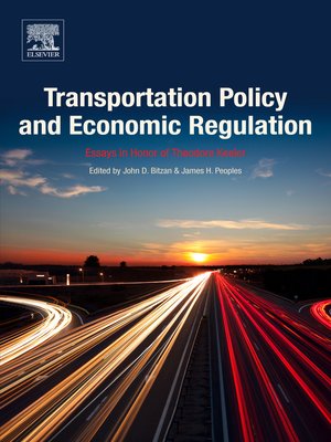 cover image of Transportation Policy and Economic Regulation